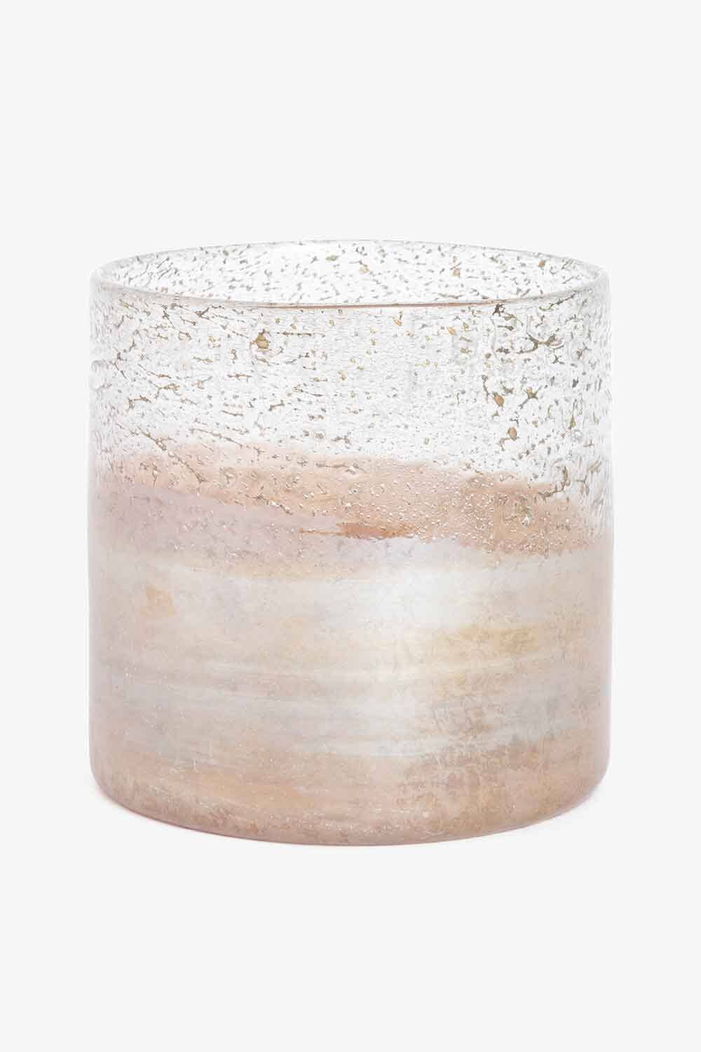 Telysholder/vase glass, Bronze 15x15 cm Lama Interiør