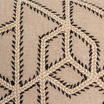 Brodert putetrekk med dusker Lama Interiør