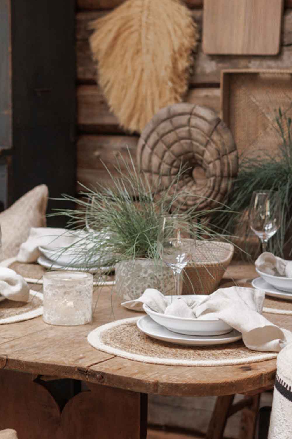 Brødkurv rattan, Naturbeige Lama Interiør