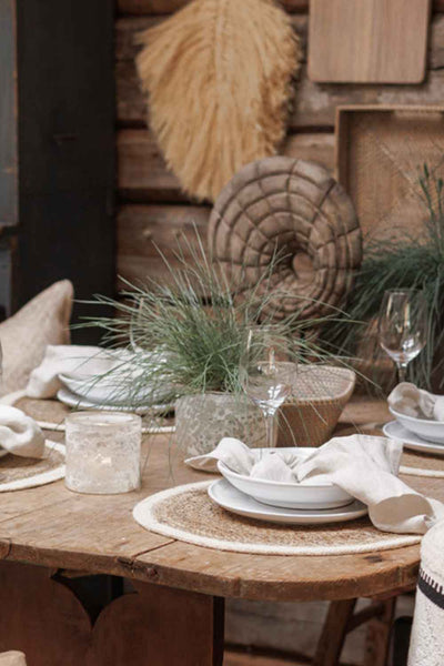 Brødkurv rattan, Naturbeige Lama Interiør