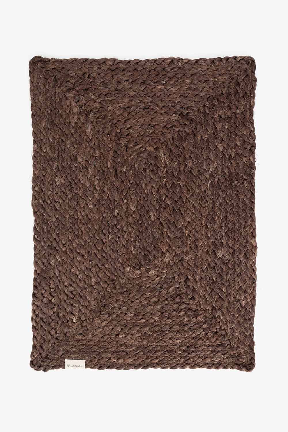 Dekkebrikke jute Firkantet Brun Lama Interiør