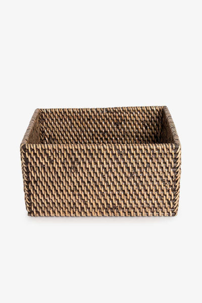 Firkantet kurv, rattan Lama Interiør