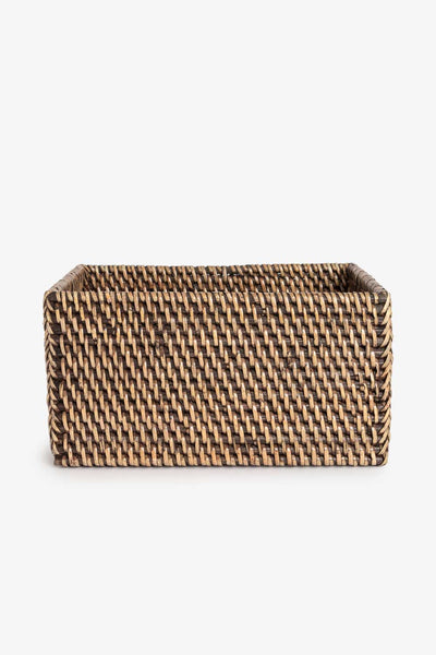 Firkantet kurv, rattan Lama Interiør