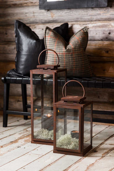 Lanterne rustet metall - Halvor Bakke Cabin Collection Lama Interiør