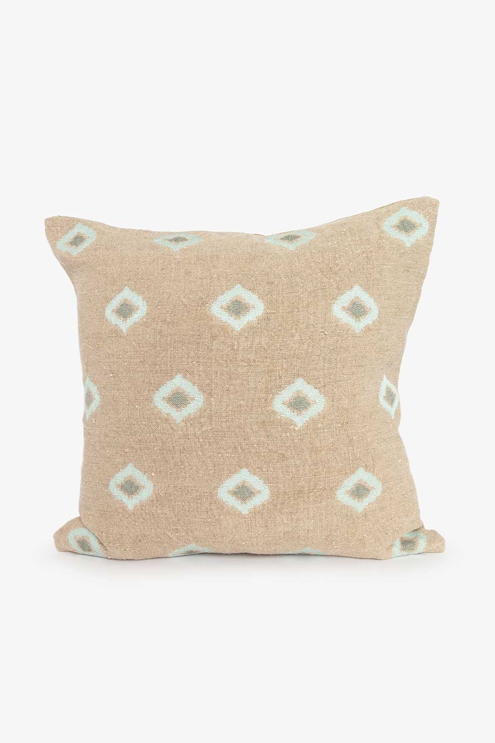 Linpute med broderi, Aqua Lama Interiør