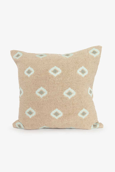 Linpute med broderi, Aqua Lama Interiør
