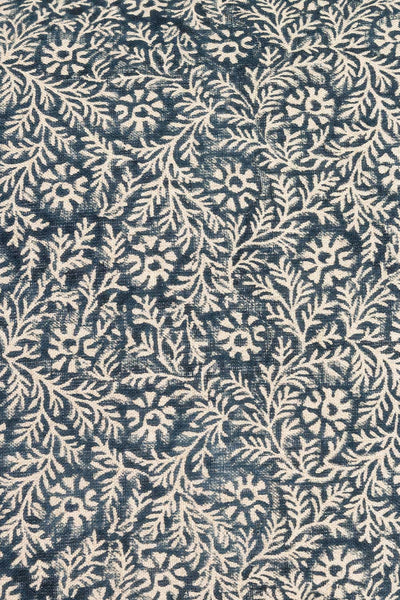 Putetrekk lin, Blue flower Lama Interiør
