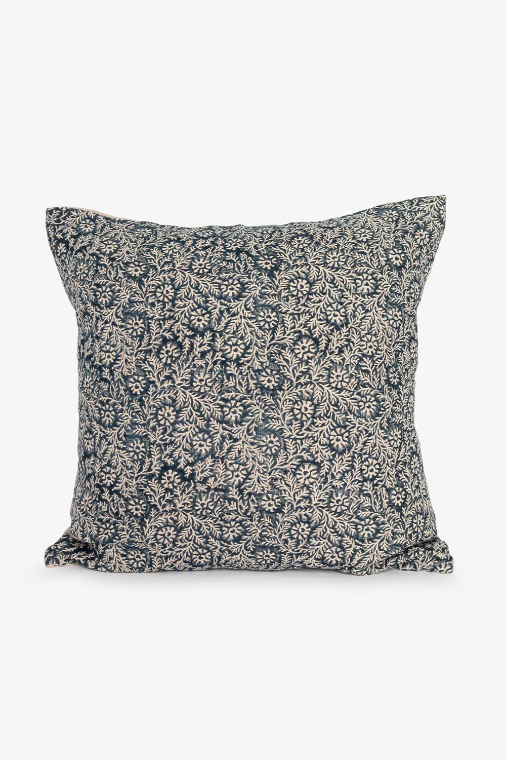 Putetrekk lin, Blue flower Lama Interiør