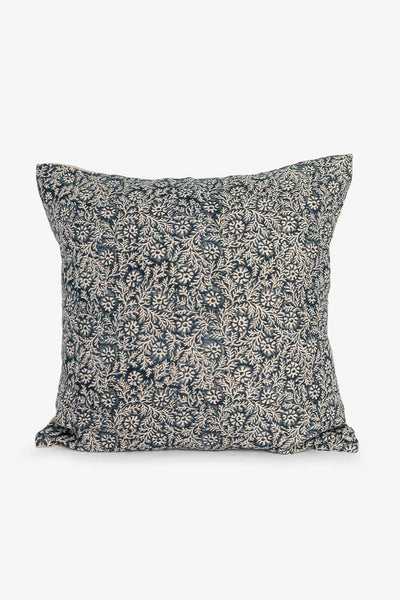 Putetrekk lin, Blue flower Lama Interiør