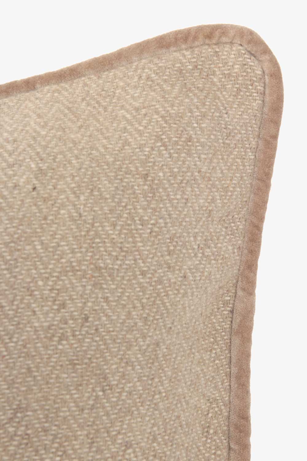 Putetrekk ull fiskeben, Beige Lama Interiør