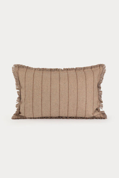 Putetrekk ull striper, Beige - Halvor Bakke Cabin Collection Lama Interiør