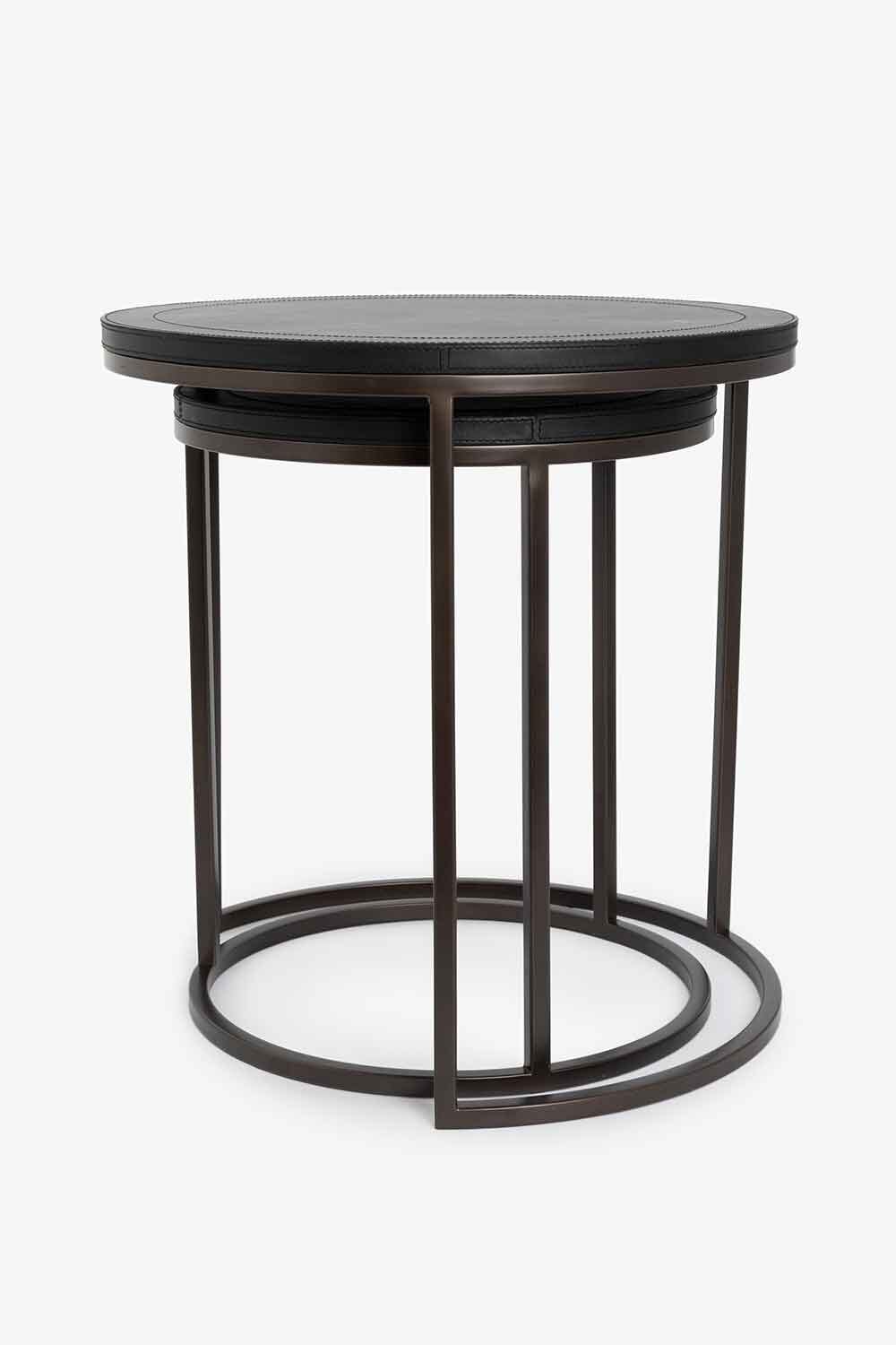 Sidebord sett à 2, skinn - Halvor Bakke Lama Interiør