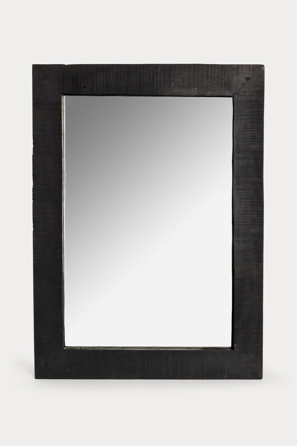 Speil med rustikk treramme - Halvor Bakke Cabin Collection Sort Lama Interiør