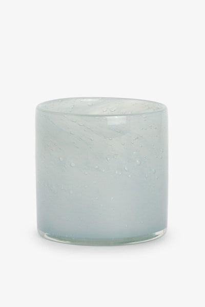 Telysholder/vase glass, Blågrå Telysholder Lama Interiør