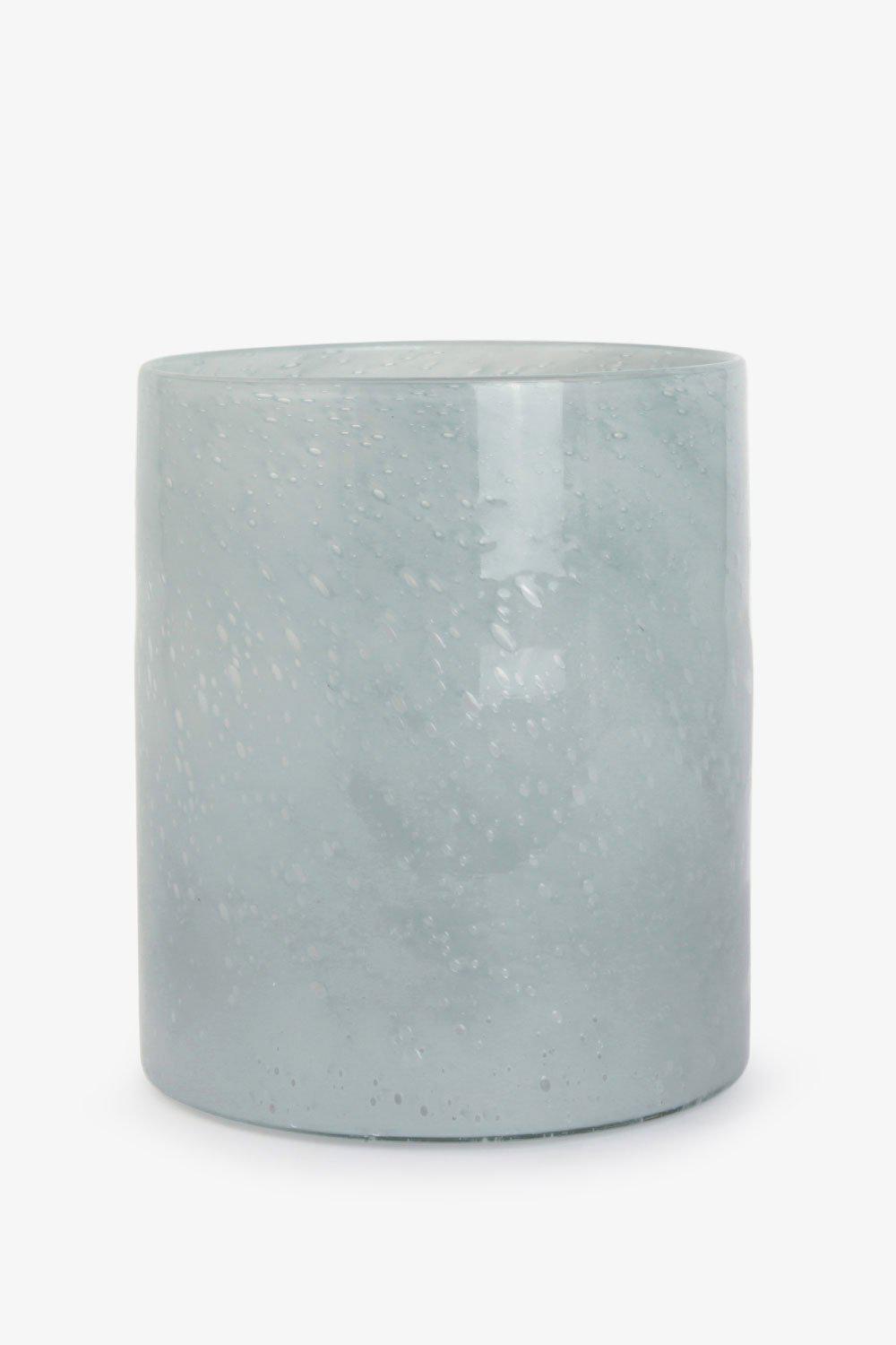 Telysholder/vase glass, Blågrå Vase Lama Interiør