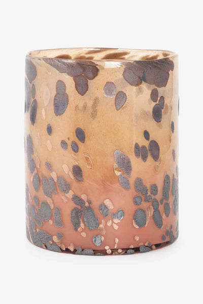 Telysholder/vase glass, Brun leopard Vase Lama Interiør