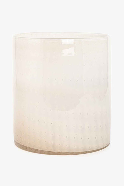 Telysholder/vase glass, Creme Vase Lama Interiør