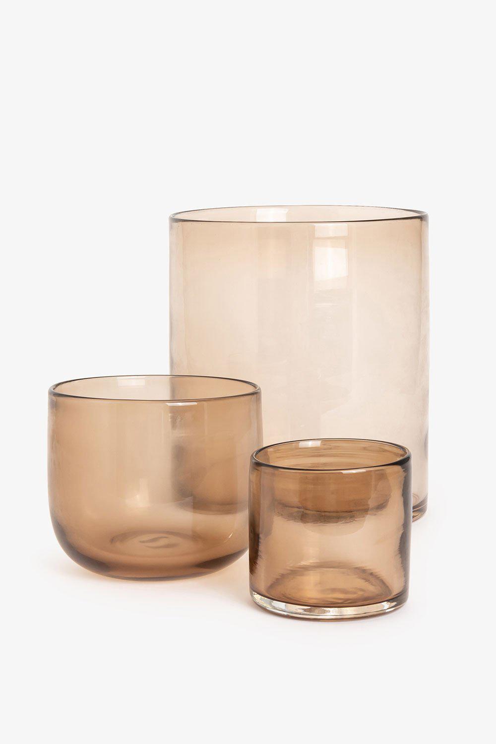 Telysholder/vase glass, Golden Lama Interiør