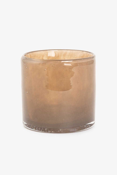 Telysholder/vase glass, Nøttebrun Telysholder Lama Interiør