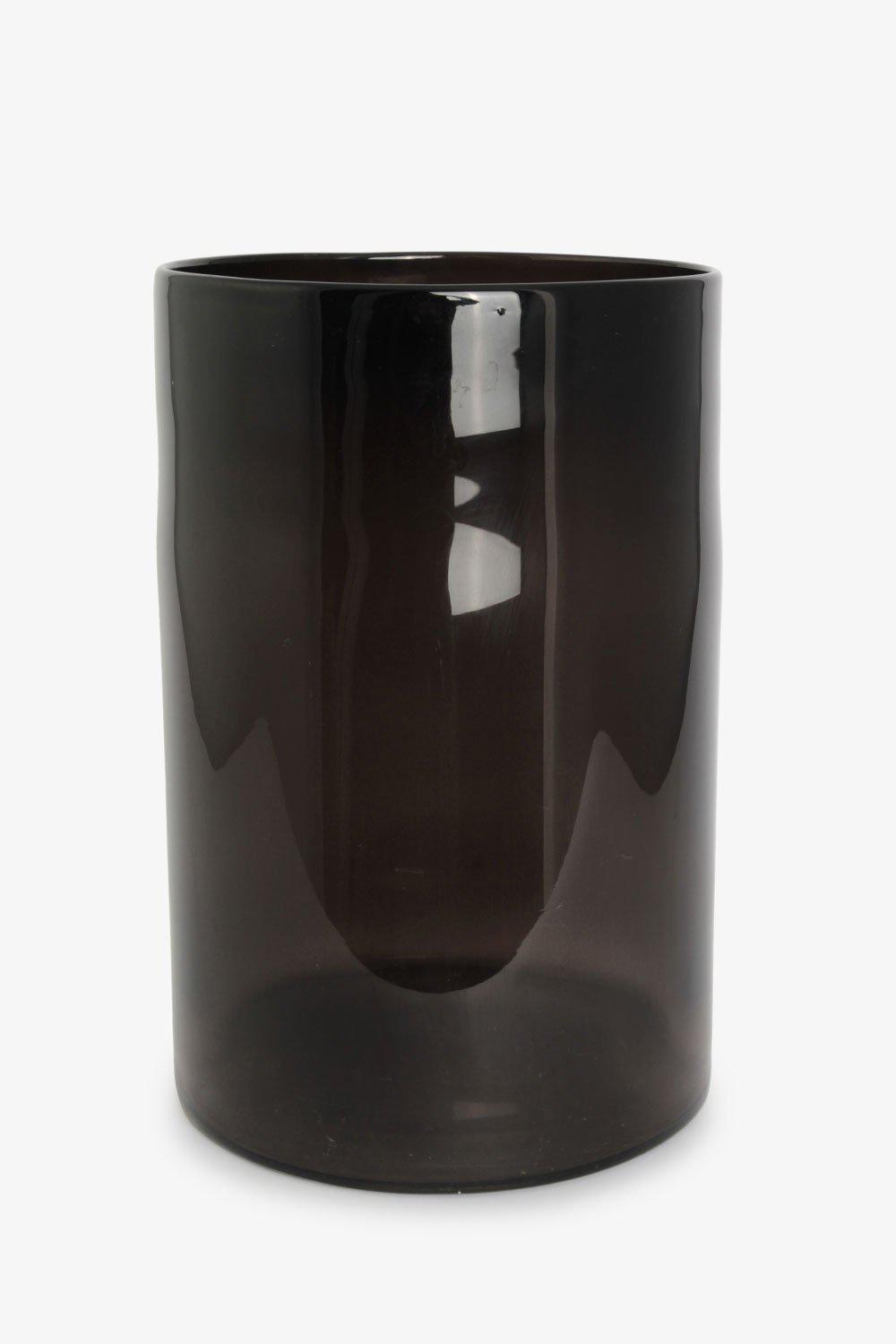 Telysholder/vase glass, Sort 30x20 cm Lama Interiør