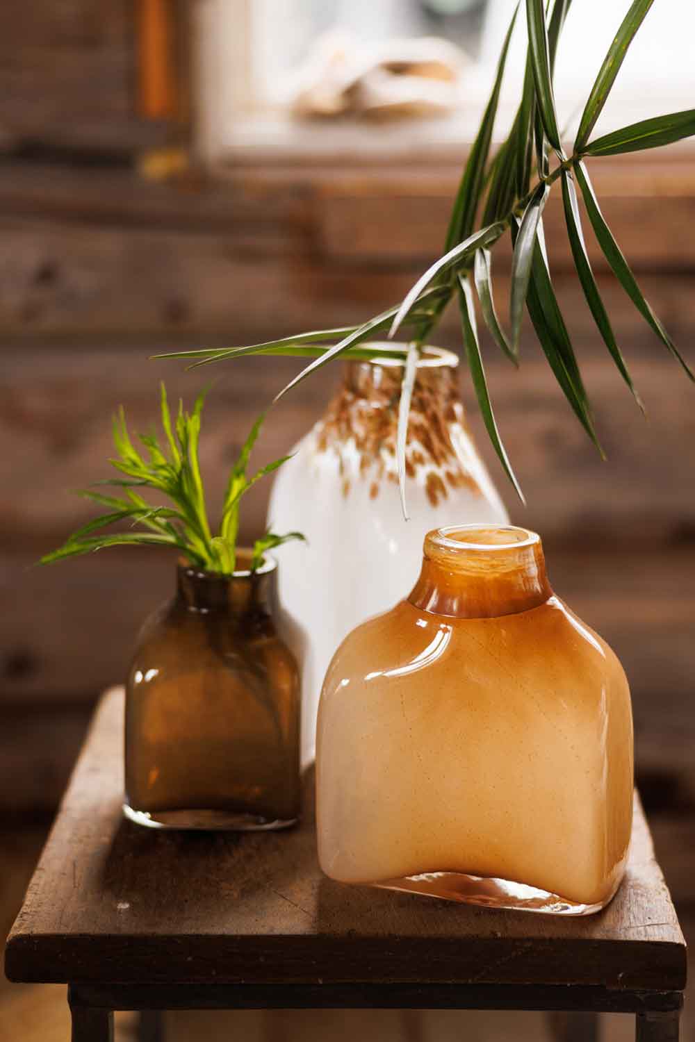 Vase, farget glass Lama Interiør